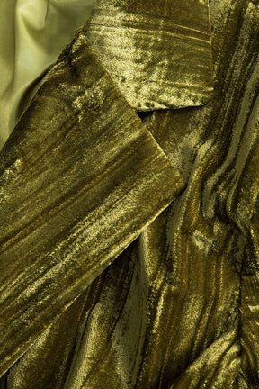 Veste velours vert ceinturée détail ceinture style