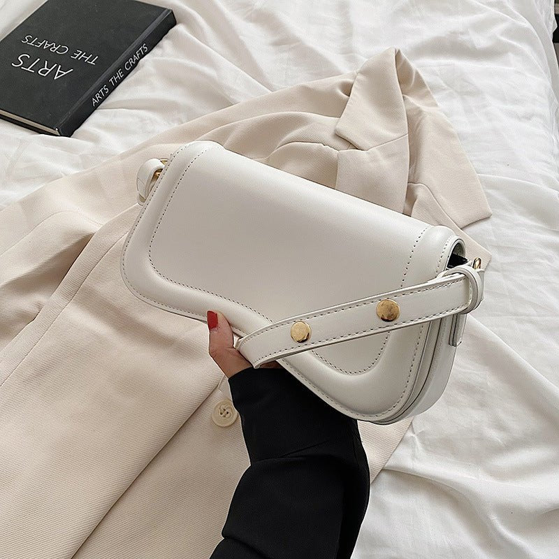 Sac bandoulière blanc crème jolieandjuliette élégant cuir femme mode minimaliste