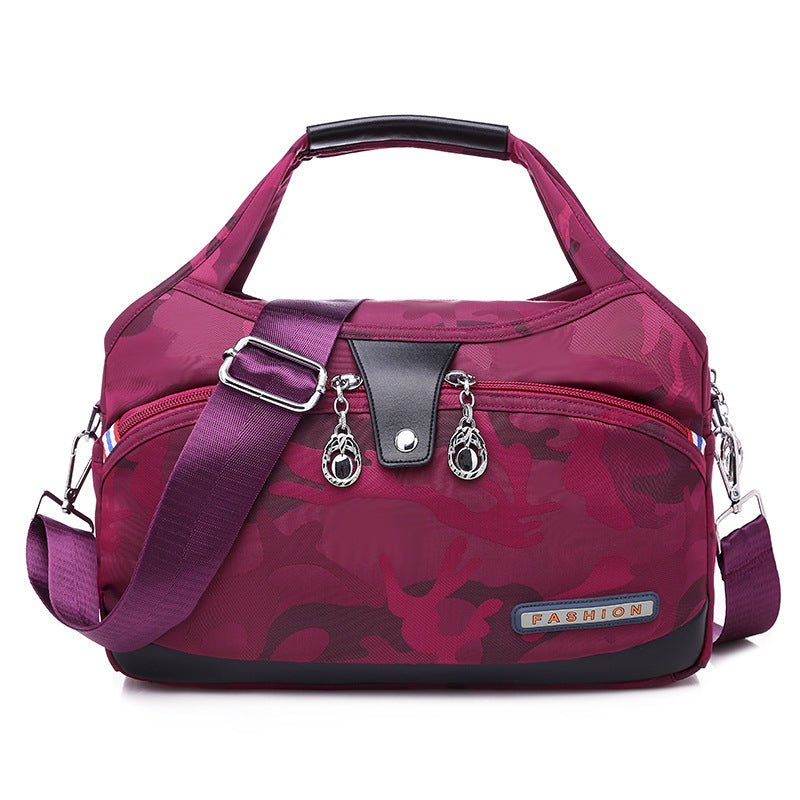 Sac à main bordeaux jolieandjuliette motif floral bandoulière ajustable femme élégant