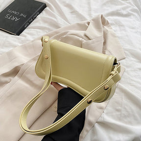 Sac bandoulière jaune pastel jolieandjuliette élégant minimaliste accessoire mode femme