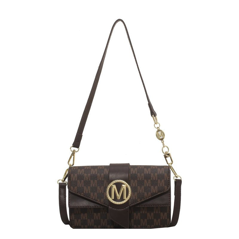 Sac bandoulière monogramme marron et or jolieandjuliette luxe femme élégant