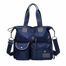 Sac bandoulière multipoches bleu marine en nylon jolieandjuliette fonctionnel et élégant