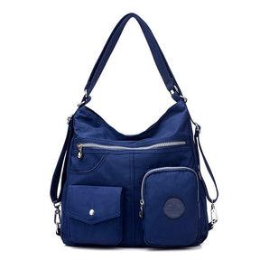 Sac bandoulière bleu marine multipoches jolieandjuliette pratique et élégant femme