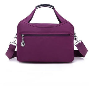 Sac bandoulière prune jolieandjuliette léger polyester multifonction femme élégant