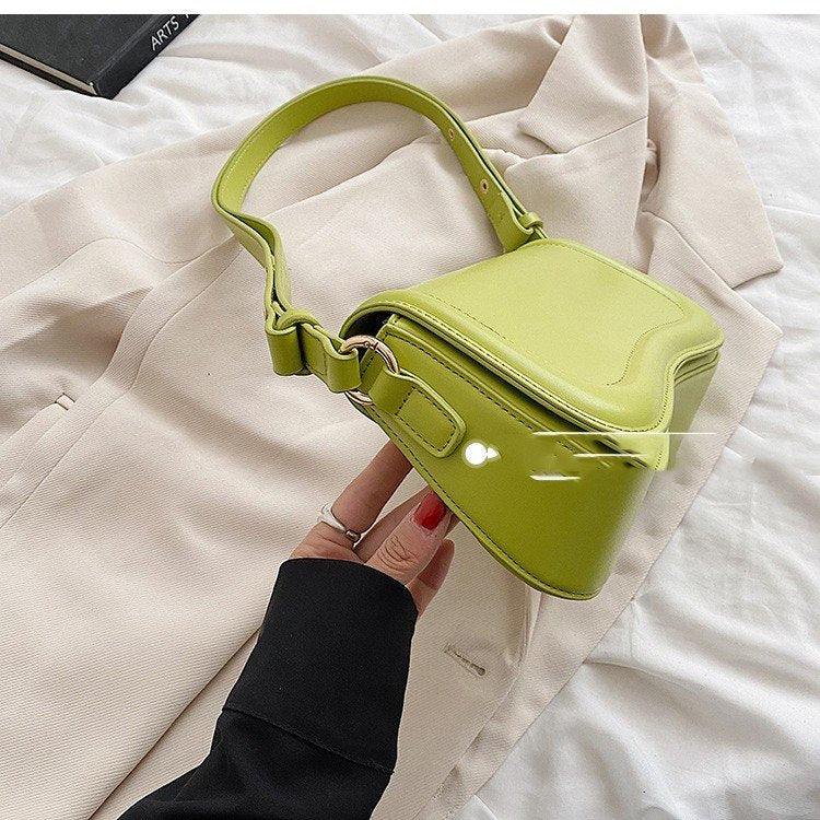 Sac bandoulière vert lime brillant jolieandjuliette compact tendance mode femme