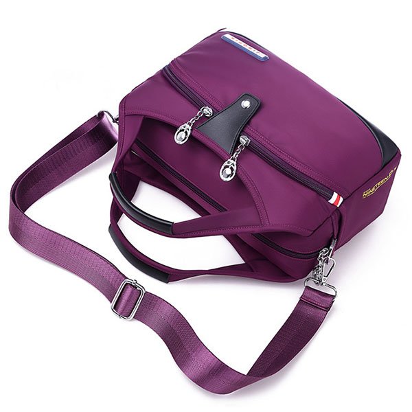 Sac à main bandoulière violet jolieandjuliette multi-poches léger et pratique