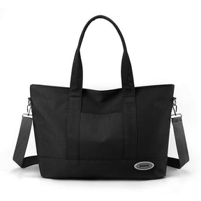 Sac cabas noir jolieandjuliette large en toile avec bandoulière détachable