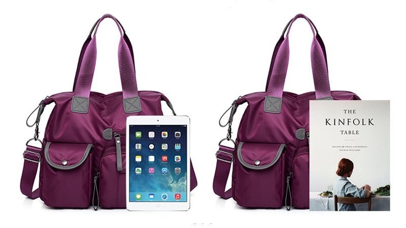 Sac cabas prune jolieandjuliette polyester multifonction comparé iPad livre