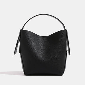 Sac hobo cuir noir jolieandjuliette texture grainée élégant anse unique