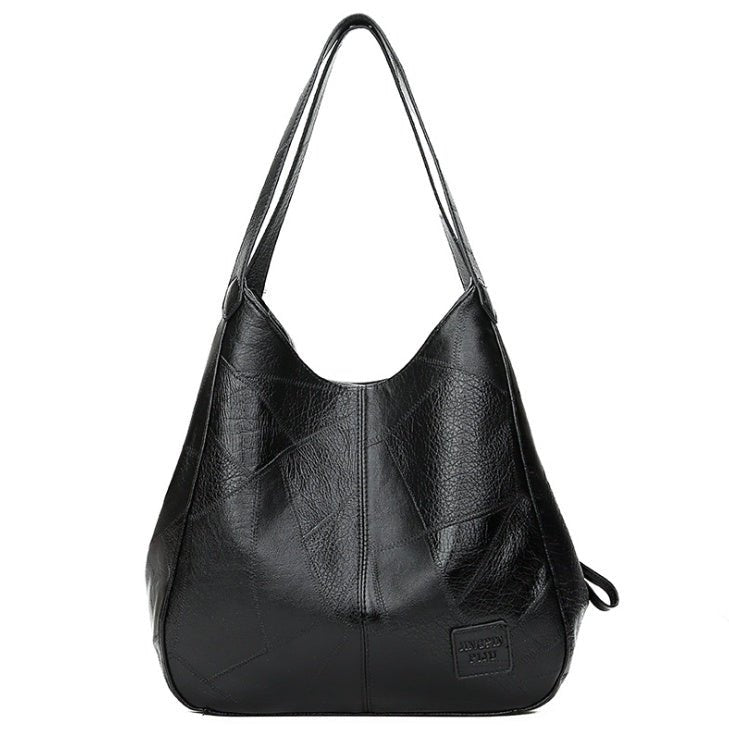 Sac à main hobo en cuir noir jolieandjuliette spacieux et élégant pour femme