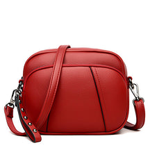 Sac bandoulière rouge cuir compact jolieandjuliette élégant fermeture éclair