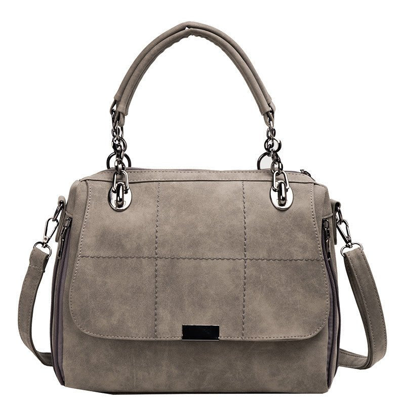 Sac à main bandoulière gris taupe matelassé jolieandjuliette élégant et pratique