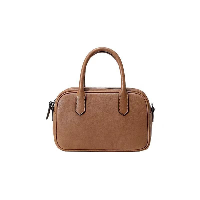 Sac à main cuir camel jolieandjuliette compact élégant femme