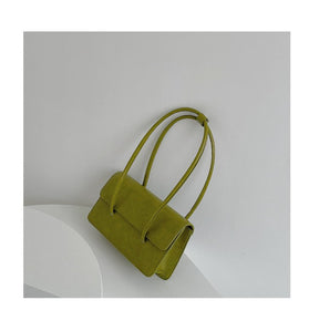 Sac à main vert olive jolieandjuliette rectangulaire élégant minimaliste femme chic