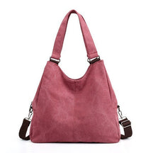 Sac en toile rose vintage jolieandjuliette style hobo avec bandoulière ajustable