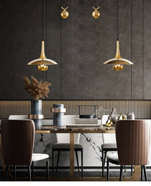 Suspension Luminaire Chromée Moderne - Élégance Minimaliste et Installation Facile
