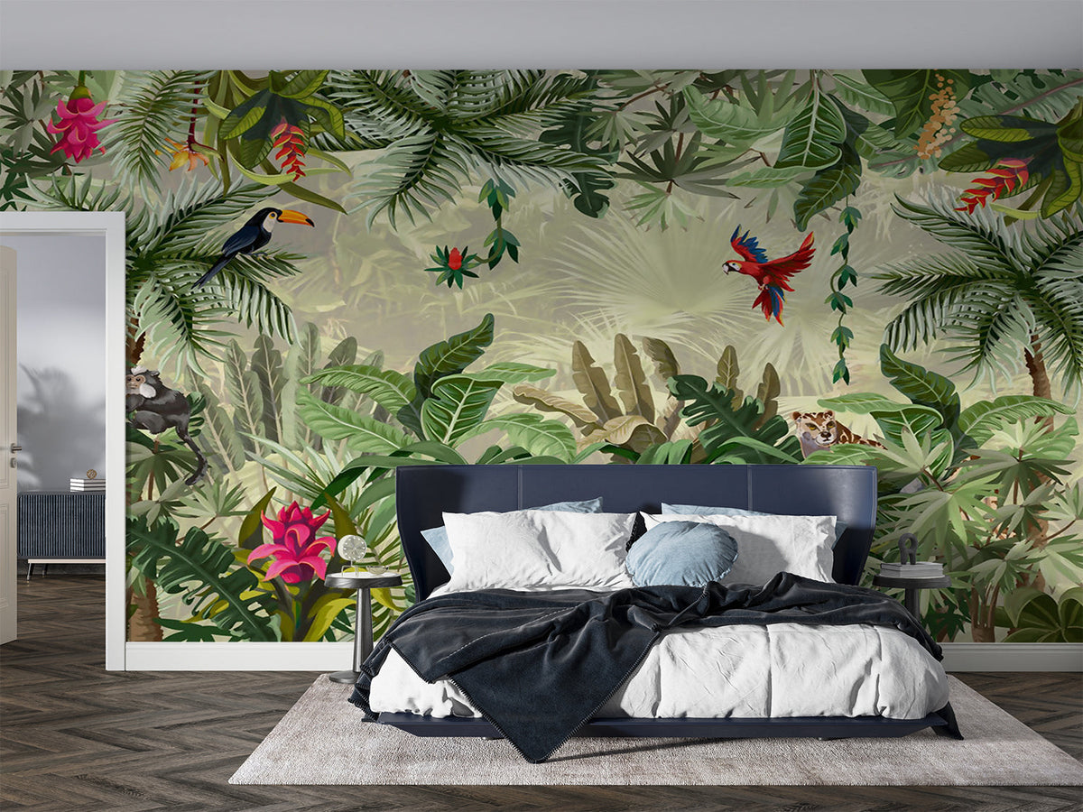 Jungle Foliage Wallpaper