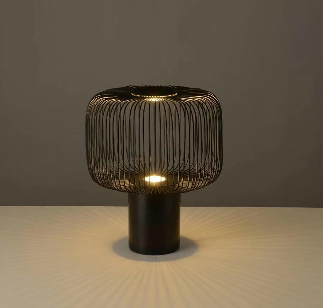 Lampe de Table Élégante - Base en Marbre et Éclairage Subtil