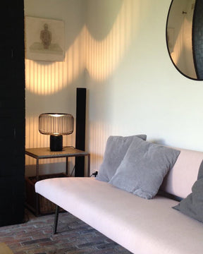 Lampe de Table Élégante - Base en Marbre et Éclairage Subtil