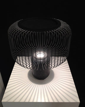 Lampe de Table Élégante - Base en Marbre et Éclairage Subtil