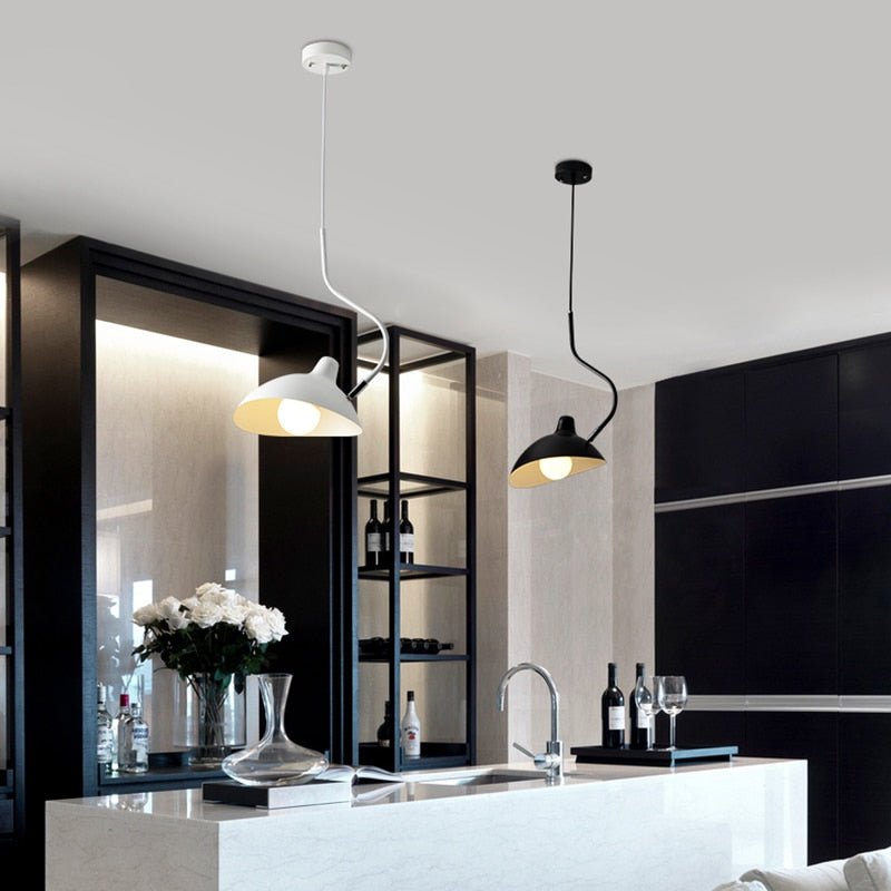 Suspension Métallique Moderne - Élégance Contemporaine et Hauteur Ajustable