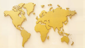 Mural Carte du Monde — Doré (TEST)