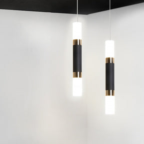 Suspension Moderne en Métal et Acrylique - Éclairage Élégant pour Intérieur Stylé