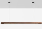 Luminaire Suspendu en Bois LED - Éclairage Élégant et Hauteur Réglable