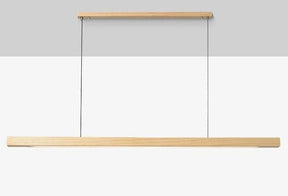 Luminaire Suspendu en Bois LED - Éclairage Élégant et Hauteur Réglable