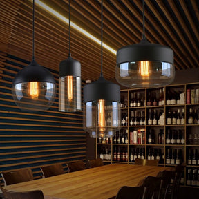Éclairage Loft Chic Moderne - Lampe en Fer et Verre de Qualité