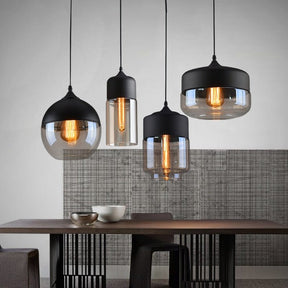 Éclairage Loft Chic Moderne - Lampe en Fer et Verre de Qualité