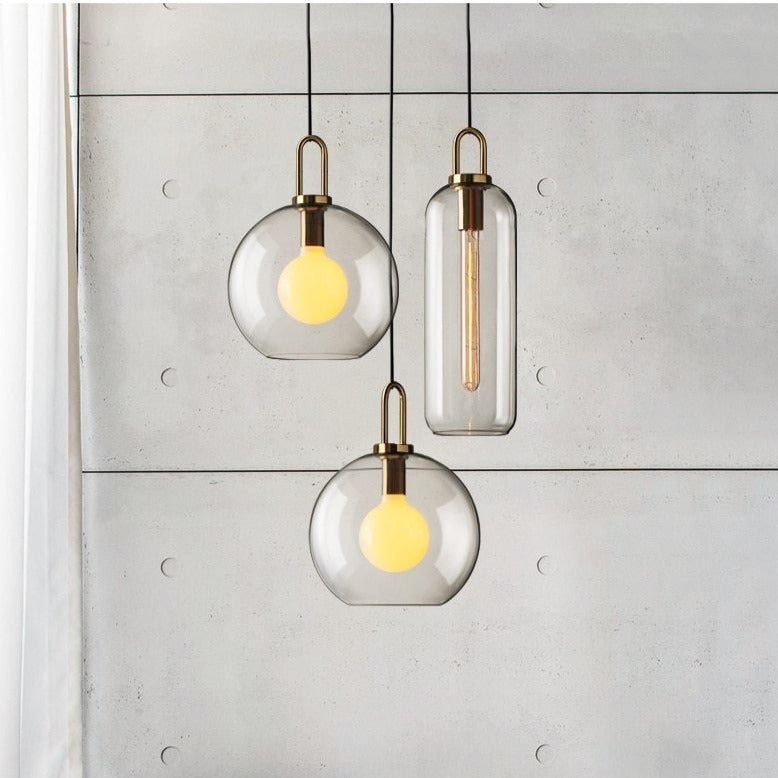Lampe Suspendue en Verre - Élégante et Ajustable pour Intérieurs Modernes