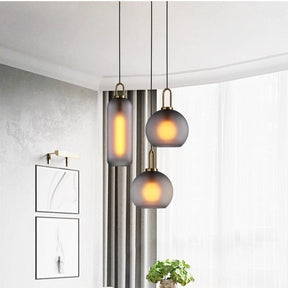 Lampe Suspendue en Verre - Élégante et Ajustable pour Intérieurs Modernes