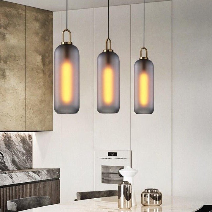 Lampe Suspendue en Verre - Élégante et Ajustable pour Intérieurs Modernes