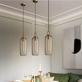 Lampe Suspendue en Verre - Élégante et Ajustable pour Intérieurs Modernes
