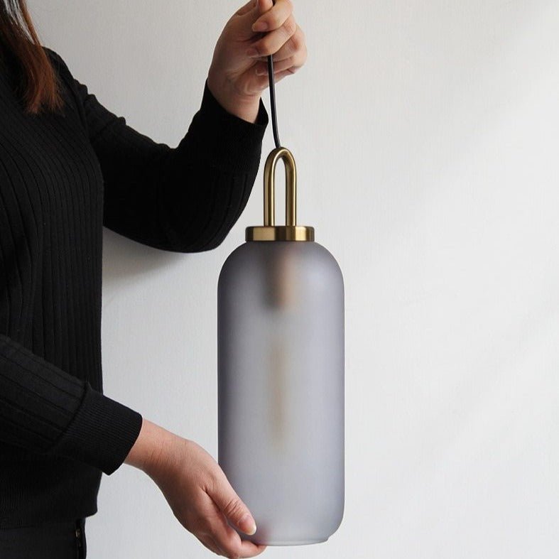Lampe Suspendue en Verre - Élégante et Ajustable pour Intérieurs Modernes