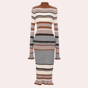 Robe Tricotée Femme - Confort et Style avec Coupe Flatteuse