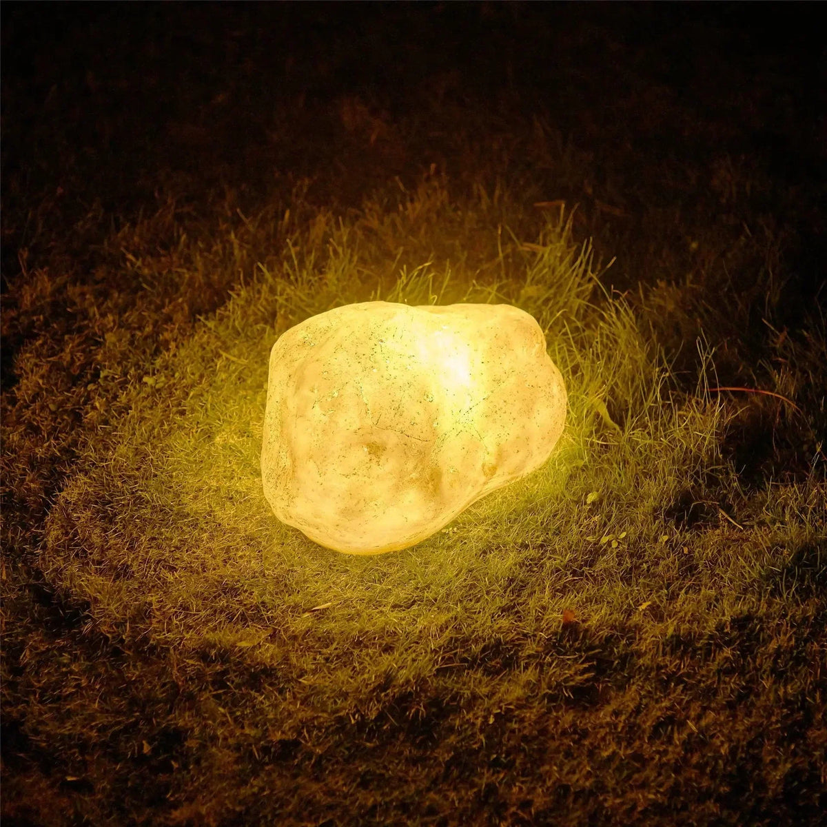 Lumières Solaire de Jardin en Pierre - Éclairage Durable pour Chemins et Jardins