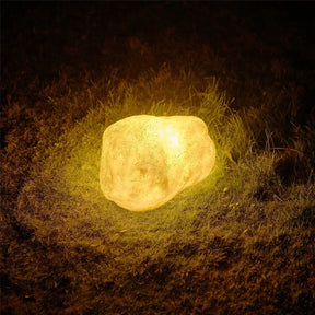 Lumières Solaire de Jardin en Pierre - Éclairage Durable pour Chemins et Jardins