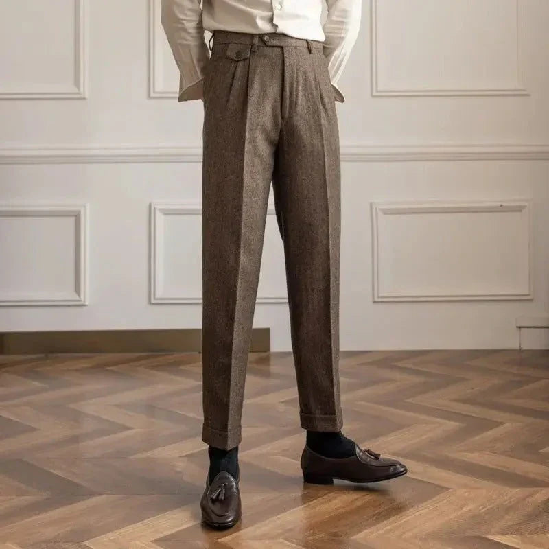 Pantalon de Costume en Laine - Élégance Intemporelle et Confort Luxueux
