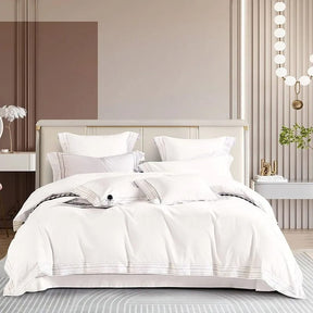 Housse de Couette en Coton Égyptien - Luxe et Confort Inégalés pour Votre Chambre