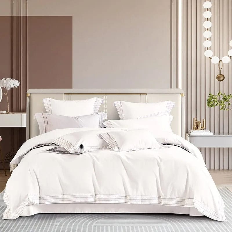 Housse de Couette en Coton Égyptien - Luxe et Confort Inégalés pour Votre Chambre