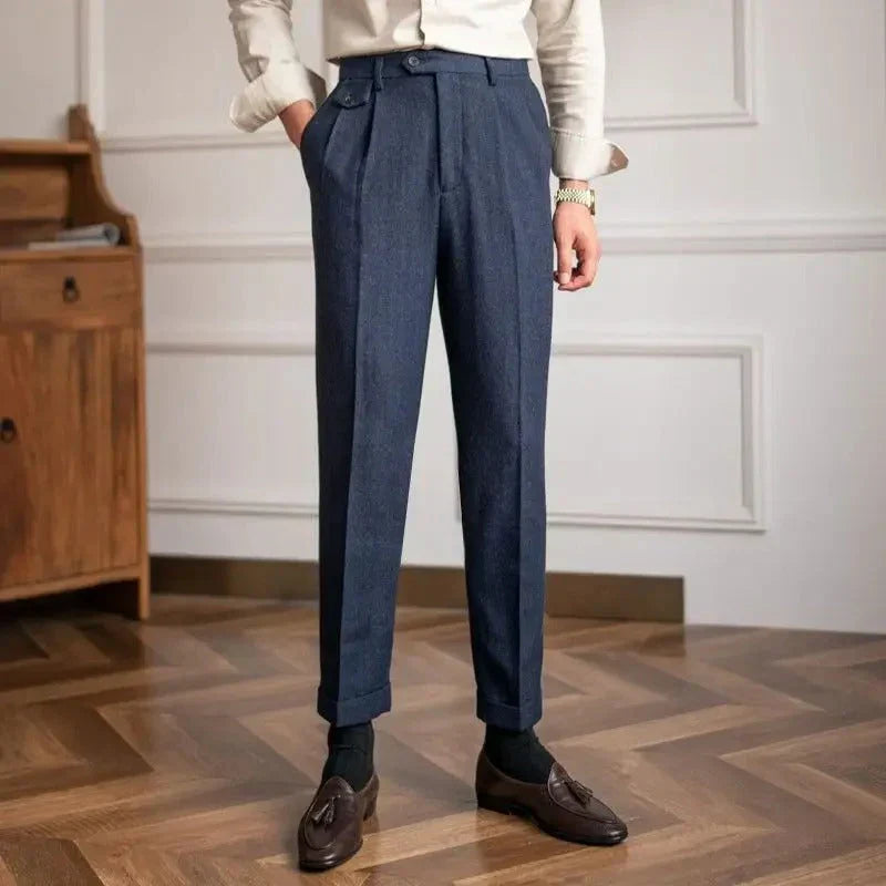 Pantalon de Costume en Laine - Élégance Intemporelle et Confort Luxueux