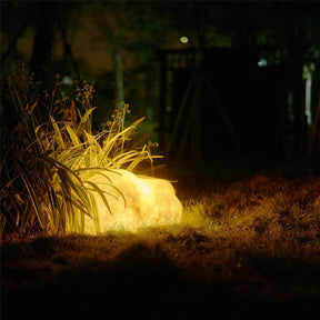 Lumières Solaire de Jardin en Pierre - Éclairage Durable pour Chemins et Jardins