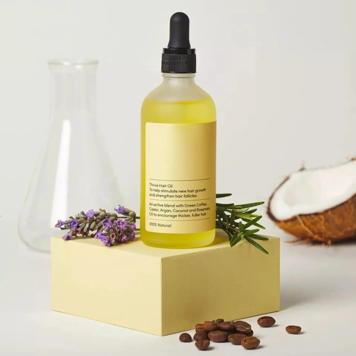 Huile de Croissance Capillaire Naturelle - Cheveux Épais et Sains en Uniquement 100% Naturel