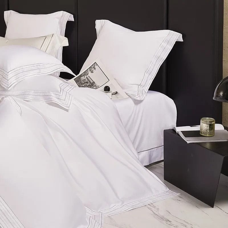 Housse de Couette en Coton Égyptien - Luxe et Confort Inégalés pour Votre Chambre