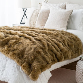 Couverture en Faux Fourrure Luxe - Douceur et Élégance pour Votre Intérieur