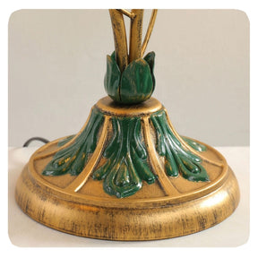 Lampe de Table Florale - Élégance Vintage et Charme Français