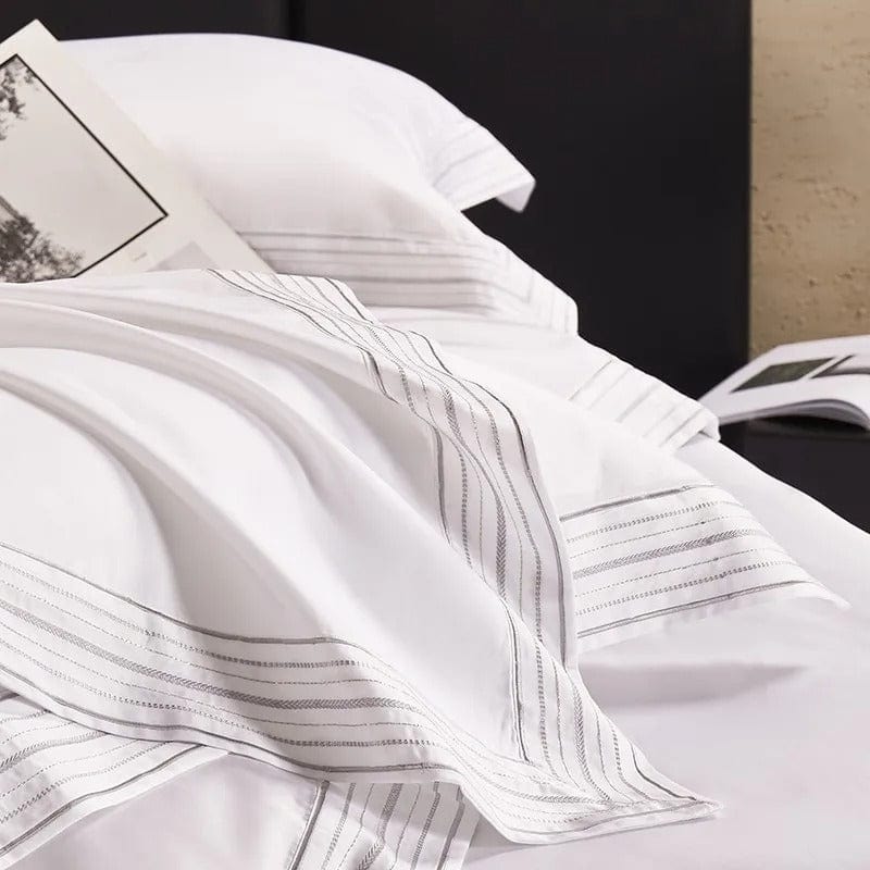 Housse de Couette en Coton Égyptien - Luxe et Confort Inégalés pour Votre Chambre