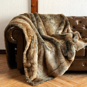 Couverture en Faux Fourrure Luxe - Douceur et Élégance pour Votre Intérieur